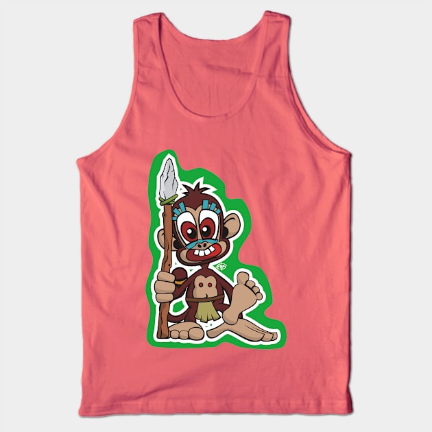 Little Monkey Warrior Tank Top by MBK